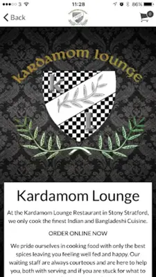 Kardamom Lounge Indian Restaur android App screenshot 2